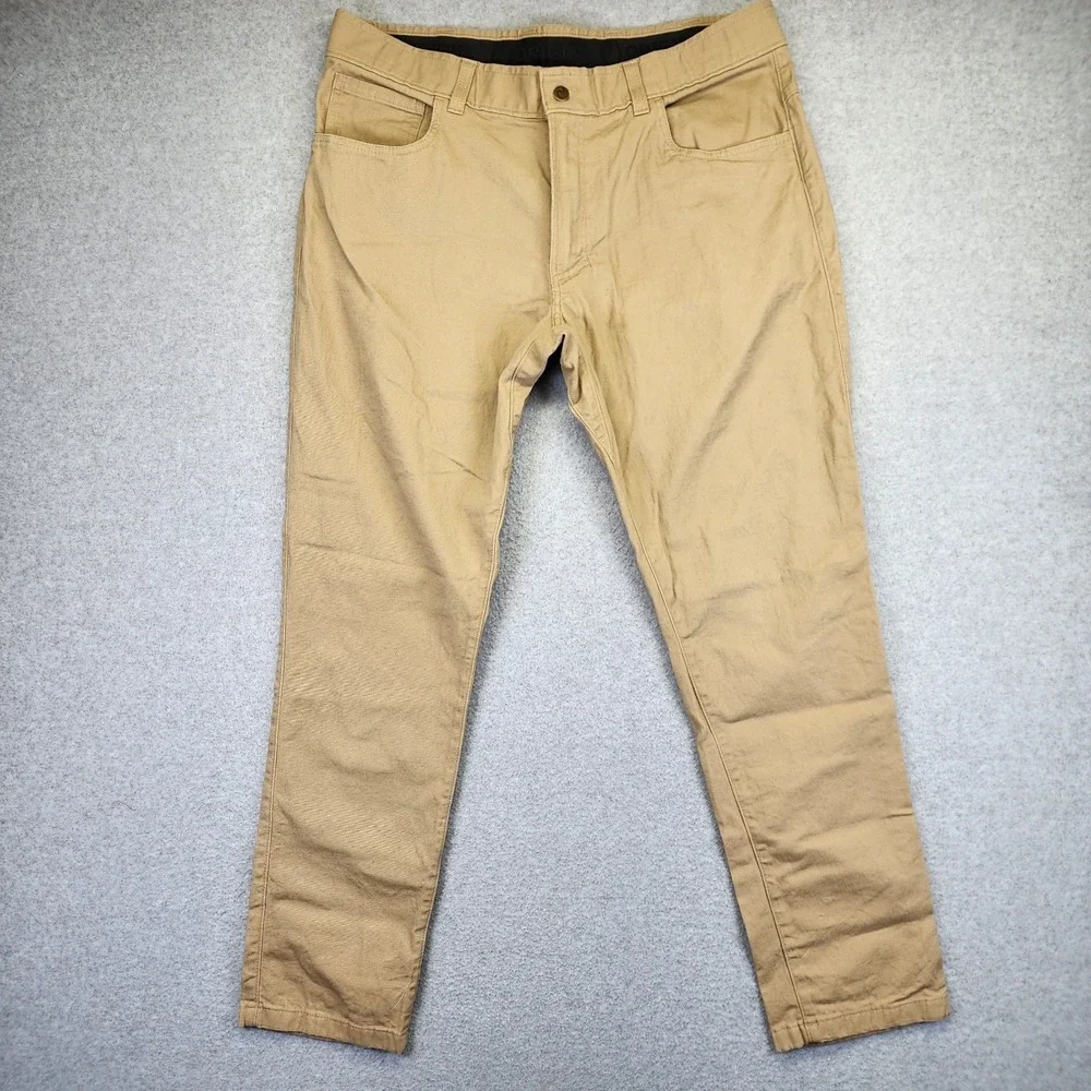 Origin USA Men's 38x32 Moab Stretch Cotton Pant Taper Canvas Tan